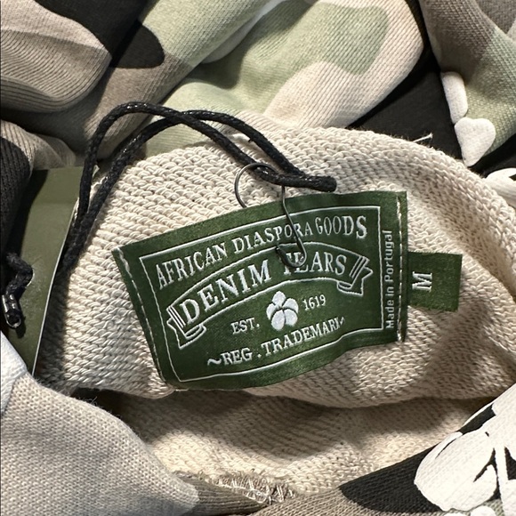 Denim Tears Camo Cotton Wreath All-Over Print Hoodie Size M - Picture 5 of 7